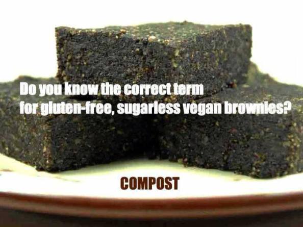 Gluten-free, sugarless vegan brownies