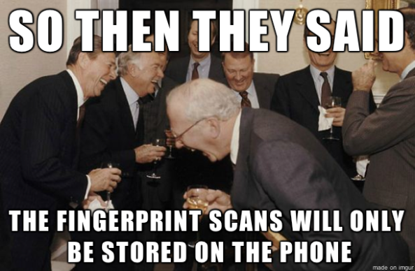 #iPhone #5s fingerprint scans